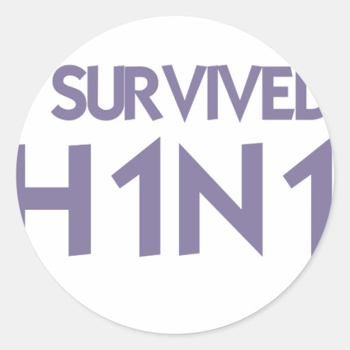 I Survived to H1N1 Stickers