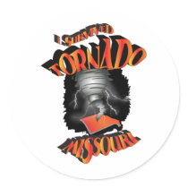 I Survived Tornado Missouri Stickers