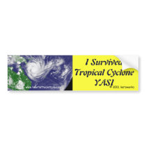 I Survived Tropical Cyclone YASI Bumper Sticker