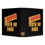 I SURVIVED TRUTH OR DARE 3 RING BINDER