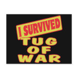 I SURVIVED TUG OF WAR POSTCARD
