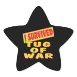 I SURVIVED TUG OF WAR STAR STICKER