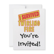 I SURVIVED TWIRLING FIRE INVITE