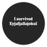 I survived Volcano Eyjafjallajokul stickers