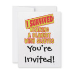 I SURVIVED WEARING BLANKET WITH SLEEVES CUSTOM ANNOUNCEMENTS
