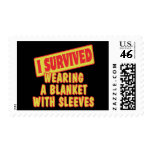 I SURVIVED WEARING BLANKET WITH SLEEVES postage
