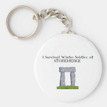 I Survived Winter Solstice at Stonehenge Key Chains