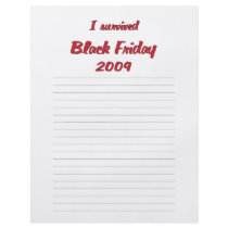 I survivied Black Friday 2009 shopping Flyers