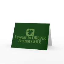 I Swear To Drunk I'm NOT God! Cards