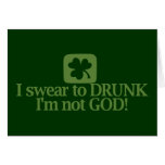 I Swear To Drunk I'm NOT God! Cards
