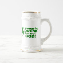 I Swear To Drunk I'm Not God! Coffee Mugs
