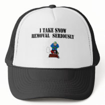 I take snow removal seriously mesh hats