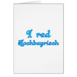 I talk high-Bavarian Bavaria Bavaria cards