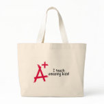 I Teach Amazing Kids (A+) Canvas Bags
