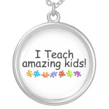 I Teach Amazing Kids (Autism Puzzle) Custom Jewelry