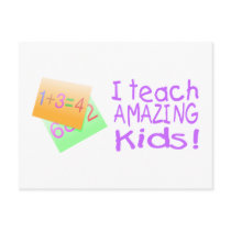 I Teach Amazing Kids (Numbers) postcards