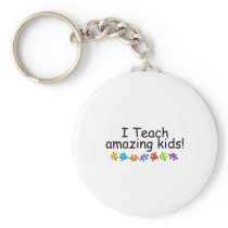 I Teach Amazing Kids (Puzzle) Keychains