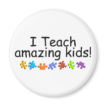 I Teach Amazing Kids (Puzzle) Refrigerator Magnets