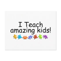 I Teach Amazing Kids (Puzzle) Postcard