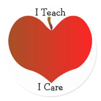 I Teach, I Care Sticker by Mrsphillips I Teach, I Care Sticker