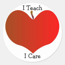 I Teach, I Care Sticker