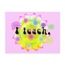 I Teach Postcard