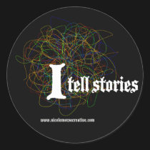 "I tell stories" Stickers
