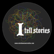 "I tell stories" Stickers by nicolemorse "I tell stories" Stickers
