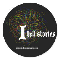 "I tell stories" Stickers by nicolemorse "I tell stories" Stickers