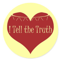 I tell the truth stickers