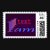 I Text, Therefore I Am postage by techatfirstsite_II I Text, Therefore I Am postage