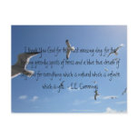 I Thank You God...E.E. Cummings Post Cards
