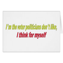 I think for myself cards