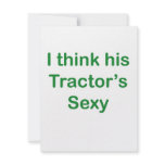 I think his tractor's sexy custom invites