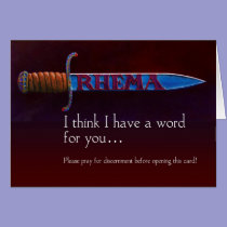 I Think I Have A Word For You cards