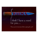 I Think I Have A Word For You Card