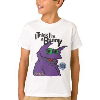 I Think I'm A Bunny - kids ringer t-shirt shirt