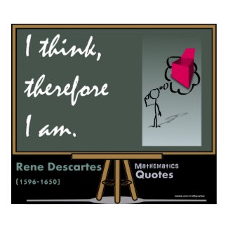 I think mathematics poster print
