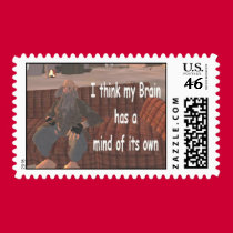 I think my brain has a mind of its own postage