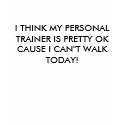 I THINK MY PERSONAL TRAINER IS PRETTY OK CAUSE ... t-shirts