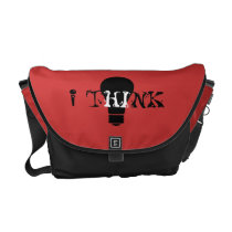 I Think Rickshaw Messenger Bag messenger bags