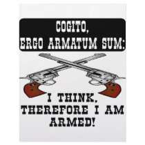 I Think Therefore I Am Armed Customized Letterhead