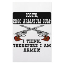 I Think Therefore I Am Armed Stationery