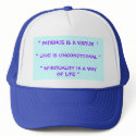 I THINK, THEREFORE I AM hats
