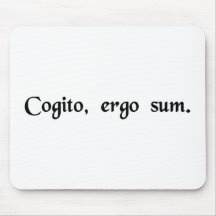 I think, therefore I am. Mousepad