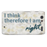 I think therefore I am right Motorola Droid RAZR Cover