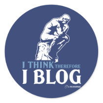 I Think, Therefore I Blog stickers by livejournal I Think, Therefore I Blog stickers
