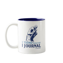 I Think Therefore I Journal Coffee Mug
