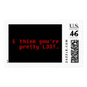 i think you're pretty L33t! postage by potatocrisps i think you're pretty L33t! postage