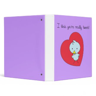 I Think You're Really Sweet Binder zazzle_binder